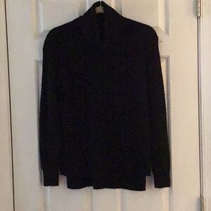 41 Hawthorn Stitch Fix Black Turtleneck Hi Lo Porella Cashmere Sweater EUC S